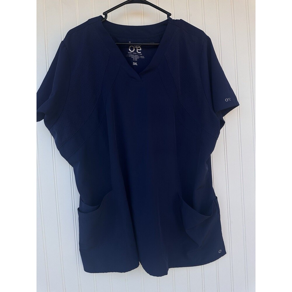 Barco One Scrub Set 3XL Navy Blue Top & Pants Breathable Stretch Medical Uniform